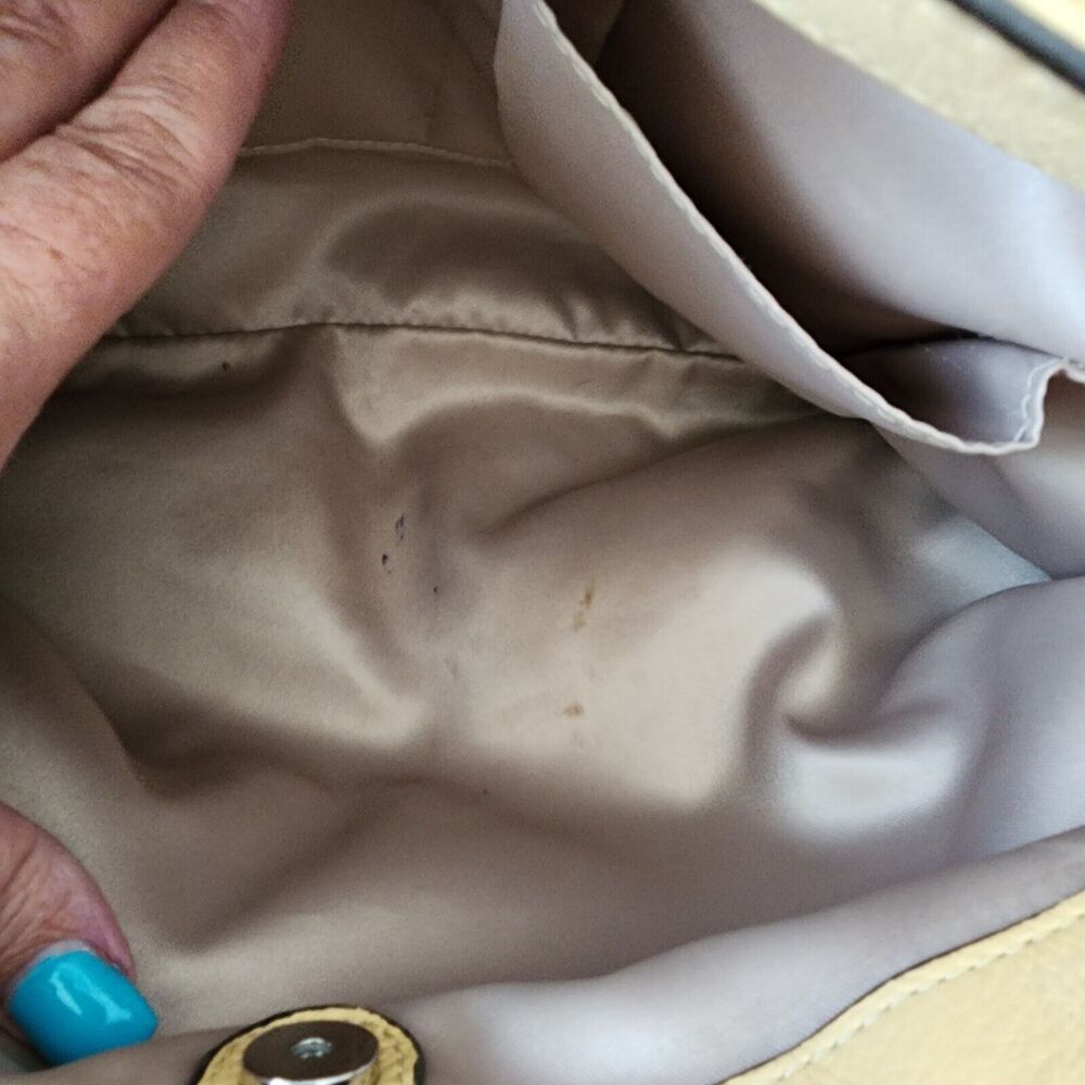 Coach Madison Kara Handbag Canary Yellow Pebbled  Leather  M1220-22262 - Picture 2 of 16